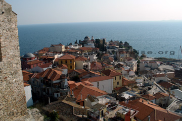 Altstadt von Kavala bei der Insel Thasos an der Ägäis, Nordost-Griechenland.