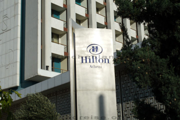 Athen - Ansicht vom Hotel Hilton.