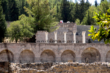 Asklepion, das ist ein antikes Sanatorium auf der Insel Kos bei unserem Griechenland Urlaub 2010.