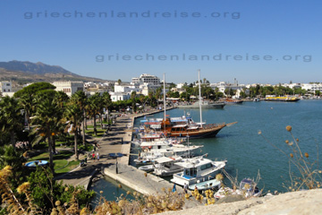 Mandráki Hafen auf der Insel Kos bei unserem Griechenland Urlaub 2010.