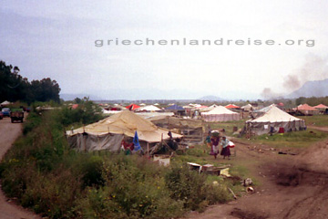 Lager der Roma Minderheit in Mittelgriechenland.