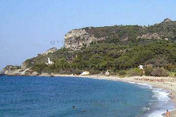 Strand von Potami auf der griechischen Insel Samos im Jahr 2011.