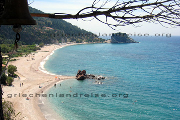 Strand auf der griechischen Insel Samos in der Ägäis.